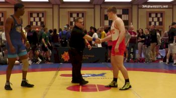 92 kg Round Of 16 - Eli Sheeren, Bulls Wrestling Club vs Jasiri Dingle, Cougar Wrestling Club