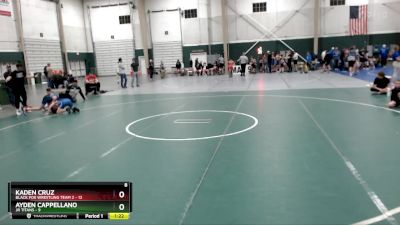 96 lbs Placement Matches (8 Team) - Ayden Cappellano, JR Titans vs Kaden Cruz, Black Fox Wrestling Team 2