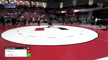 100 lbs Quarterfinal - Kyrain Perez, Westmoore vs Nicole Abrego, Garden City Ks