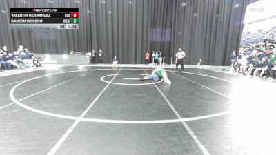 215 lbs Round 1 (16 Team) - Damion Moreno, Creekview vs Valentin Hernandez, Habersham Central Hs