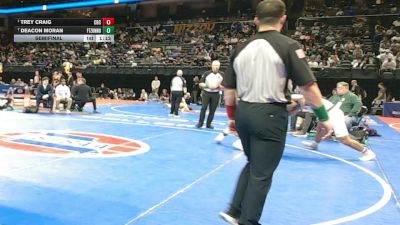 190 Class 4 lbs Semifinal - Trey Craig, Christian Brothers College vs Deacon Moran, Ft. Zumwalt North