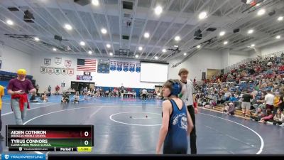 75 lbs Cons. Round 2 - Tyrus Connors, Clear Creek Middle School vs Aiden Cothron, Douglas Middle School