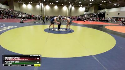 215 lbs Cons. Round 4 - Matthew Geri, Pine Creek vs Brodie Purtle, St. Michael The Archangel Catholic