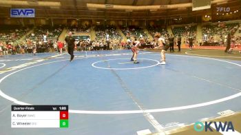 112 lbs Quarterfinal - Aiden Bayer, Broken Arrow Wrestling Club vs Cooper Wheeler, Owasso Takedown Club