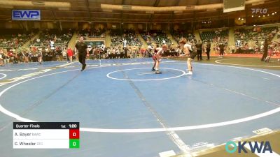 112 lbs Quarterfinal - Aiden Bayer, Broken Arrow Wrestling Club vs Cooper Wheeler, Owasso Takedown Club