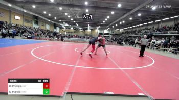 195 lbs Round Of 32 - Cameron Phillips, Milford vs Corbin Maraia, Chariho