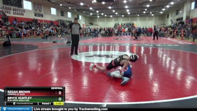 85 lbs Semifinal - Bryce Huntley, Rum River Wrestling vs Kegan Brown, Legends Of Gold