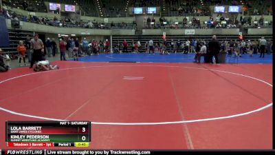 70 lbs Round 3 - Kinley Pederson, Summit Wrestling Academy vs Lola Barrett, Saint James Cyclones