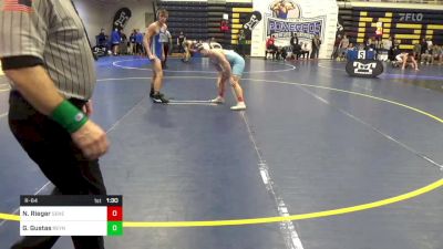 145 lbs R-64 - Noah Rieger, Seneca Valley vs Greyden Gustas, Reynolds