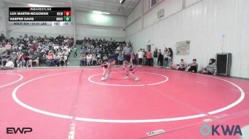 41-51 lbs Rr Rnd 2 - Lux Martin-McGowan, Roland Youth League Wrestling vs Harper Davis, Moodys Wrestling Club (MWC)