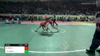 4A-182 lbs Quarterfinal - Colton Sutton, Skiatook vs Adam Brown, Stilwell