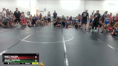 92 lbs Round 2 (4 Team) - Brody Whitman, NY Hammers vs Rhett Holzer, U2 Upstate Uprising