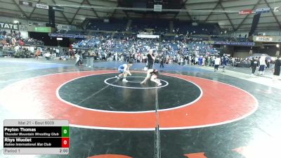 100 lbs Champ. Rd Of 16 - Peyton Thomas, Thunder Mountain Wrestling Club vs Rhys Wuollet, Askeo International Mat Club