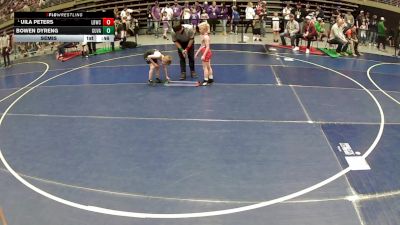 47 lbs Semis - Uila Peters, LV Bears Wrestling Club vs Bowen Dyreng, Gunnison Valley