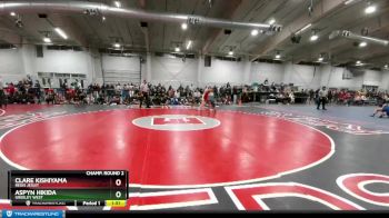130 lbs Champ. Round 2 - Aspyn Hikida, Greeley West vs Clare Kishiyama, Regis Jesuit