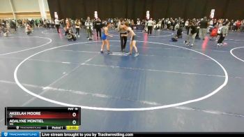 112 lbs Champ. Round 2 - Adalyne Montiel, WA vs Akeelah Moore, TX