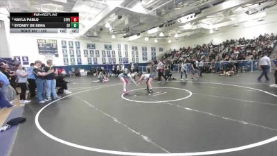 125 lbs Cons. Round 5 - Kayla Pablo, Cypress vs Sydney De Sena, Capistrano Valley