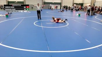 92-100 lbs Quarterfinal - Amelia Sadd, HWA vs Madison Todd, Spearfish