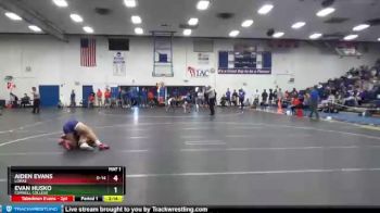 133 lbs Semifinal - Aiden Evans, Loras vs Evan Husko, Cornell College