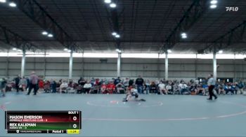 87 lbs Round 1 (4 Team) - Mason Emerson, Homedale Wrestling Club vs Rex Kalkman, Hawks WC