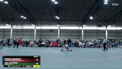 87 lbs Round 1 (4 Team) - Mason Emerson, Homedale Wrestling Club vs Rex Kalkman, Hawks WC