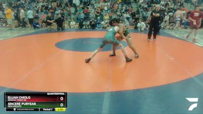 113 lbs Quarterfinal - Sincere Puryear, Iron Knights vs Elijah Chiolo, Bradley Pride WC