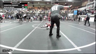 88 lbs Rr Rnd 2 - Johnathon Primeaux, Mojo Grappling Academy vs Nicklas Brown, OKC Saints Wrestling