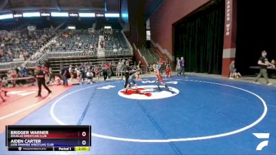 78 lbs Cons. Round 1 - Bridger Warner, Douglas Wrestling Club vs Aiden Carter, Lusk Rawhide Wrestling Club