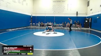 171 lbs Cons. Round 2 - Clayton McDonald, Soldotna vs Steljo Wolcoff, Palmer High School