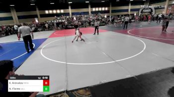 58 lbs Consi Of 4 - Kayden Arevalos, SoCal Grappling Club vs Niko Flores, Valley Vandals