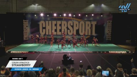 Crush Athletics - Strawberry [2023 L3 Junior - D2 - Medium Day 1] 2023 CHEERSPORT Cartersville Classic