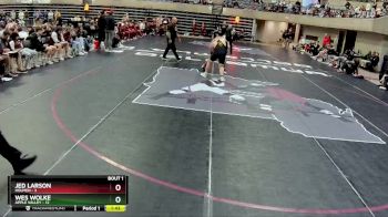 215 lbs Round 1 (4 Team) - Jed Larson, Holmen vs Wes Wolke, Apple Valley