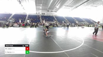 62 lbs Semifinal - Matthew Zubia, Peterson Grapplers vs Cree Garza, Spokane Wrestling