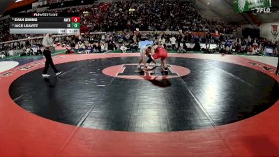 4A 132 lbs Semifinal - Evan Simms, American Falls vs Jace Leavitt, Snake River