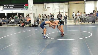 132 lbs Round Of 64 - Royce Malone, IN vs Marcus Heck, PA