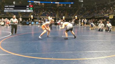 200 lbs Quarterfinal - Liam Tucker, Mifflinburg vs Blake Hall, Apollo-Ridge