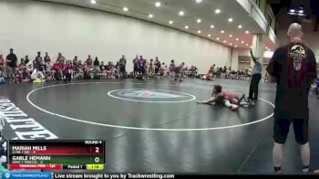 100 lbs Round 4 (10 Team) - Gable Hemann, Iowa T-Wrecks vs Mariah Mills, CLWC / IWC