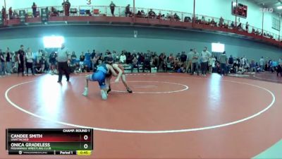 95 lbs Quarterfinal - Candee Smith, Unattached vs Onica Gradeless, Mishawaka Wrestling Club