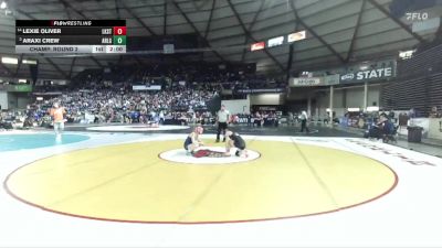 Girls 4A 115 lbs Champ. Round 2 - Araxi Crew, Arlington (Girls) vs Lexie Oliver, Lake Stevens (Girls)