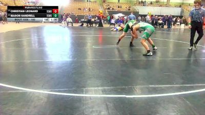 160 lbs Cons. Round 3 - Mason Sandrell, Williamson Co Wrestling Club vs Christian Leonard, Emerald Force