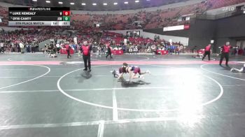 100 lbs 5th Place Match - Luke Kenealy, Slinger vs Otis Canty, JJ`s Club Wrestling