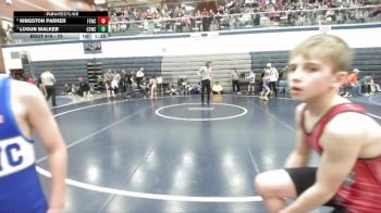 72 lbs Quarterfinal - Logun Walker, Clearwater Valley Wrestling Club vs Kingston Parker, Fighting Squirrels Wrestling Club