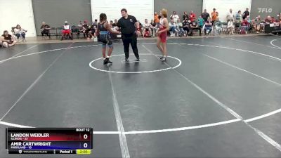 136 lbs Placement Matches (8 Team) - Landon Weidler, Illinois vs Amir Cartwright, Maryland