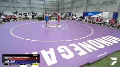 170 lbs Round 3 (8 Team) - Broedy Collins Hendricks, Iowa vs Luke Hoag, Minnesota Blue