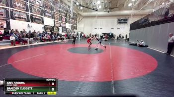 126-127 lbs Round 2 - Braeden Cliggett, Chaparral vs Abel Segura, Rocky Ford