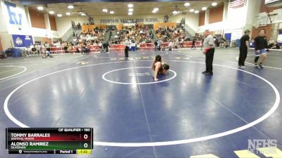 160 lbs Champ. Round 2 - Tommy Barrales, South El Monte vs Alonso Ramirez, Silverado