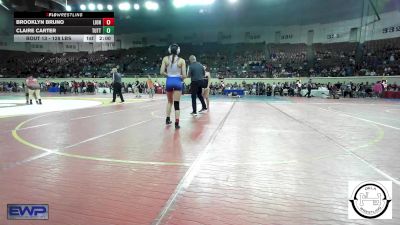 128 lbs Round Of 32 - Brooklyn Bruno, Lions Wrestling Academy vs Claire Carter, Tuttle High School Girls