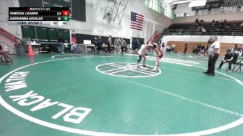 110 lbs Cons. Round 3 - Vanessa Lozano, Elsinore vs Audrianna Aguilar, West Covina