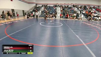 126 lbs Cons. Round 3 - Sienna Lal, Allen Blue vs Julia Reyes, El Paso Franklin