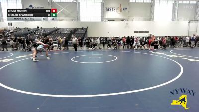 150 lbs Cons. Round 4 - Khaleb Afanador, VHW Club vs Brodi Martin, Warrior Warehouse Wrestling